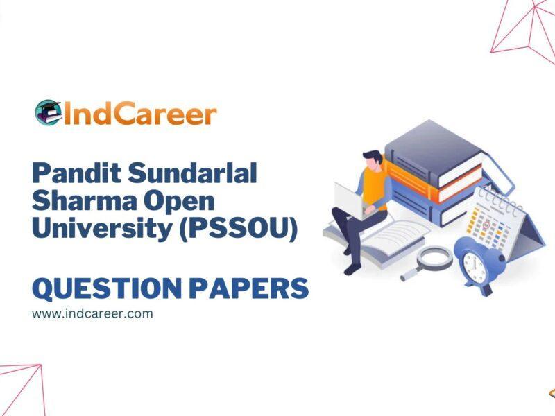 Pandit Sundarlal Sharma Open University (PSSOU) Question Papers