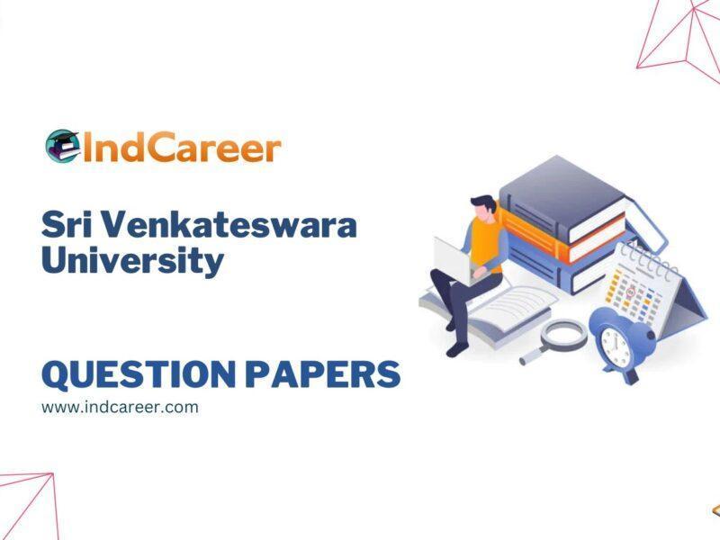 Sri Venkateswara University Question Papers