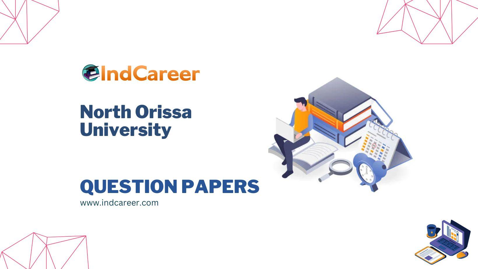 North Orissa University Question Papers