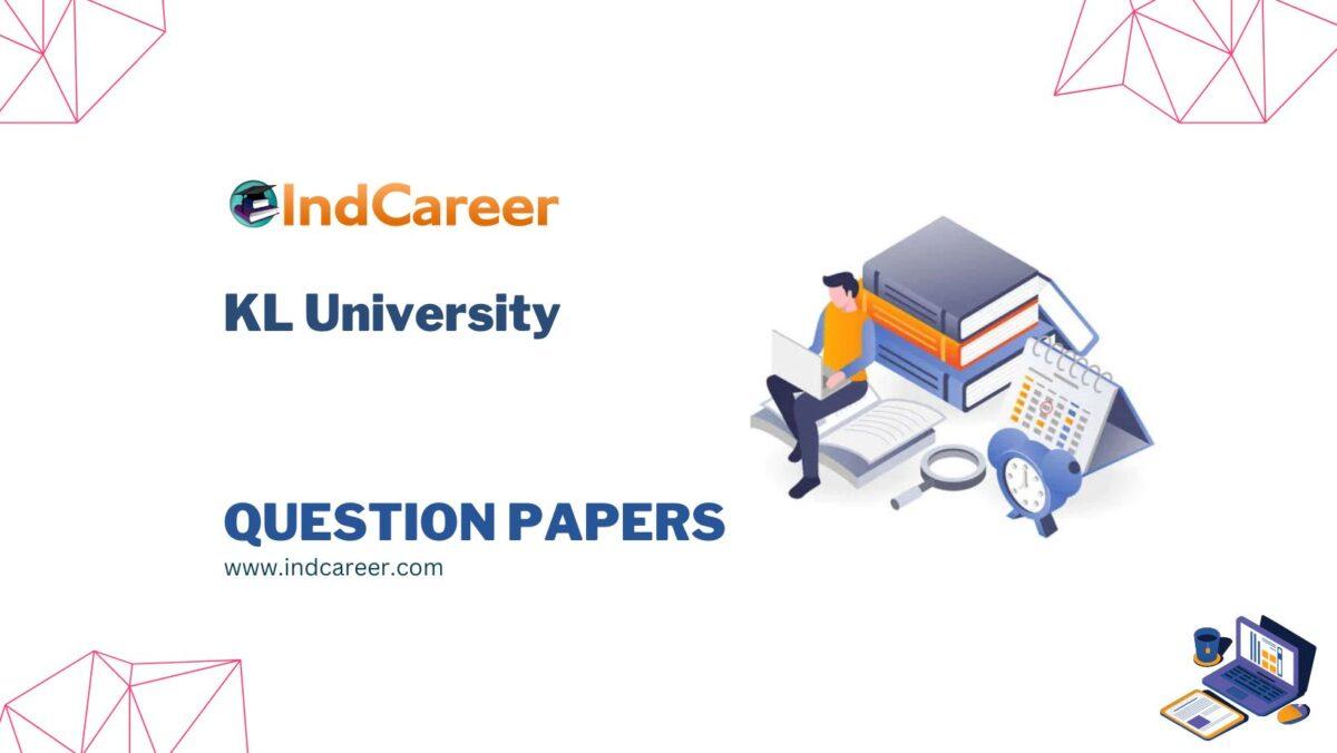 KL University Question Papers
