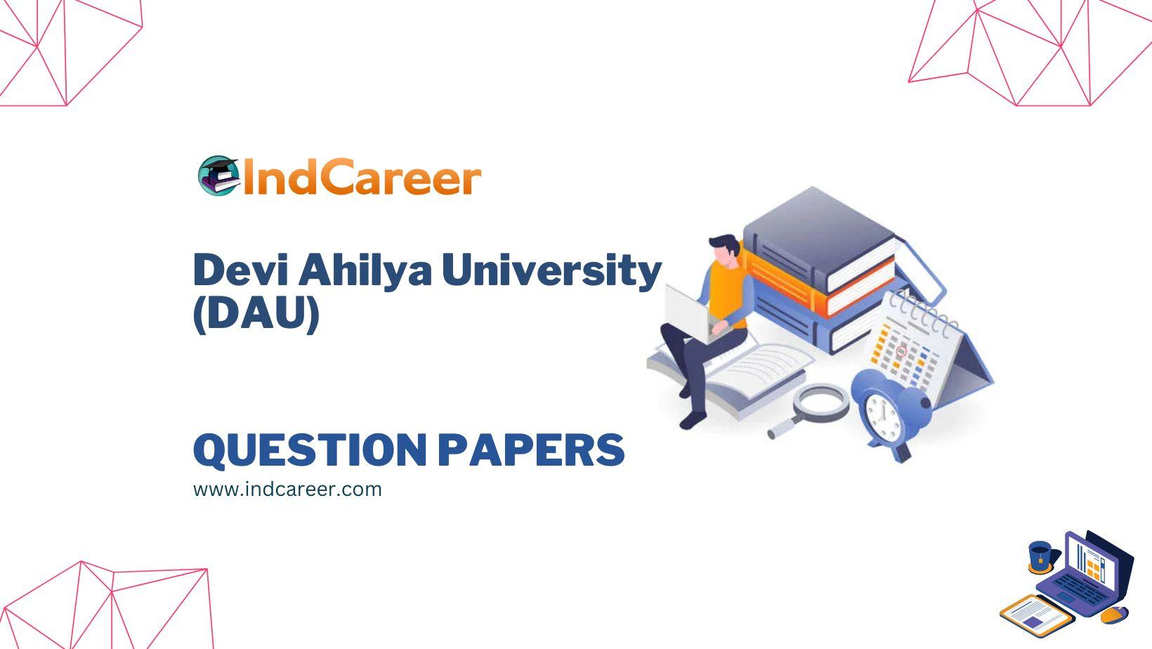 Devi Ahilya University (DAU) Question Papers