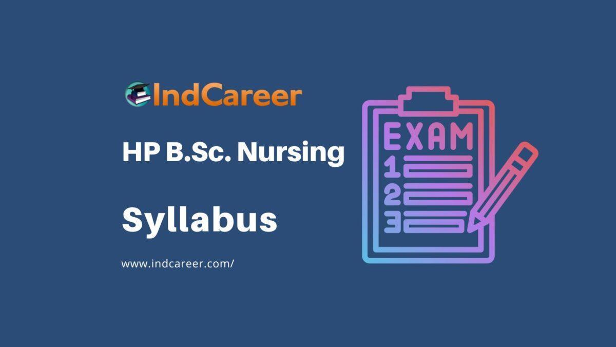 HP B.Sc. Nursing Exam Syllabus