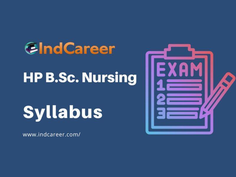 HP B.Sc. Nursing Exam Syllabus