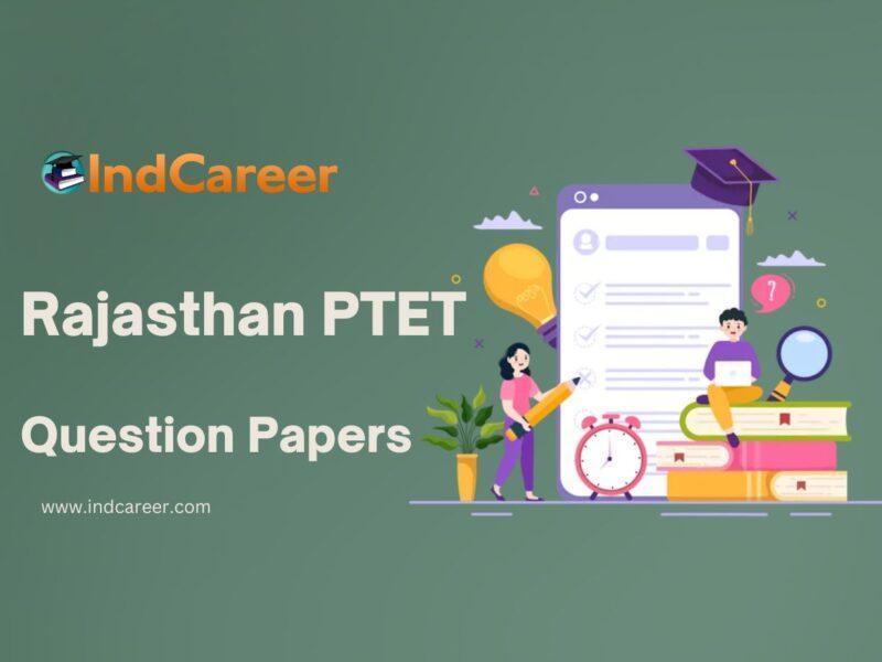 Rajasthan PTET Question Papers