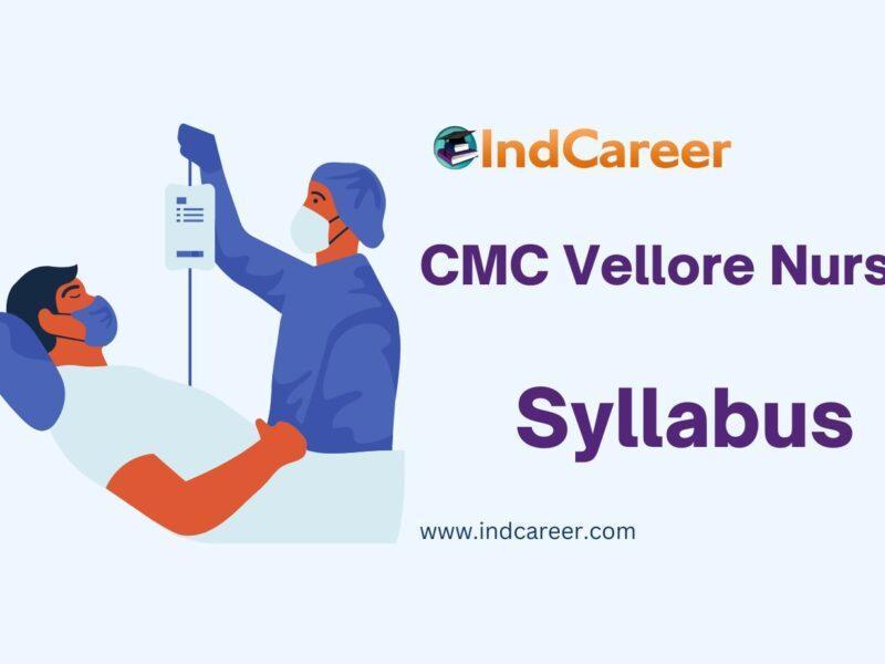 CMC Vellore Nursing Syllabus