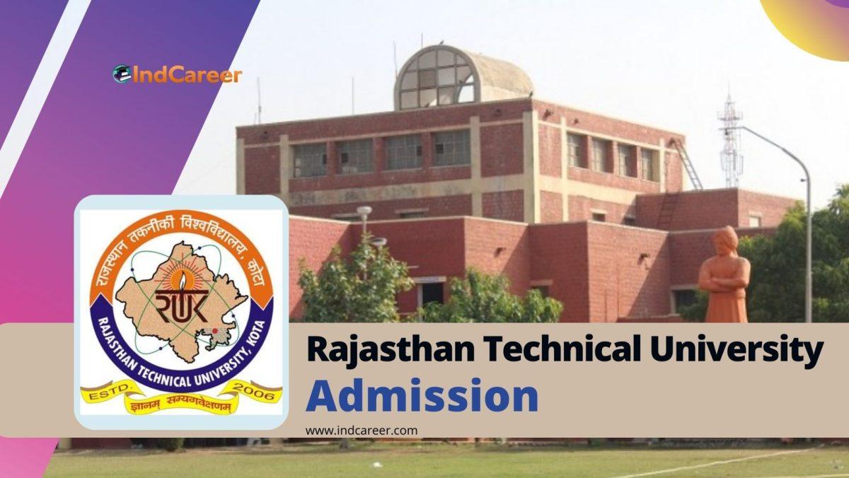 Rajasthan Technical University Admission Details: Eligibility, Dates, Application, Fees