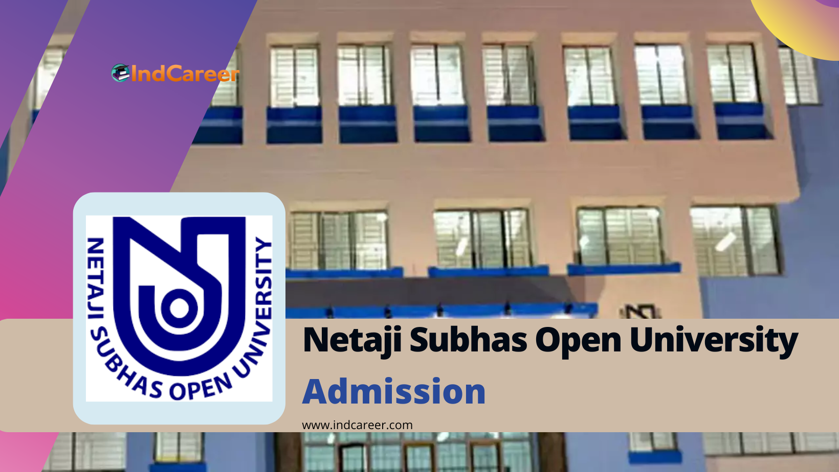 Netaji Subhas Open University Admission