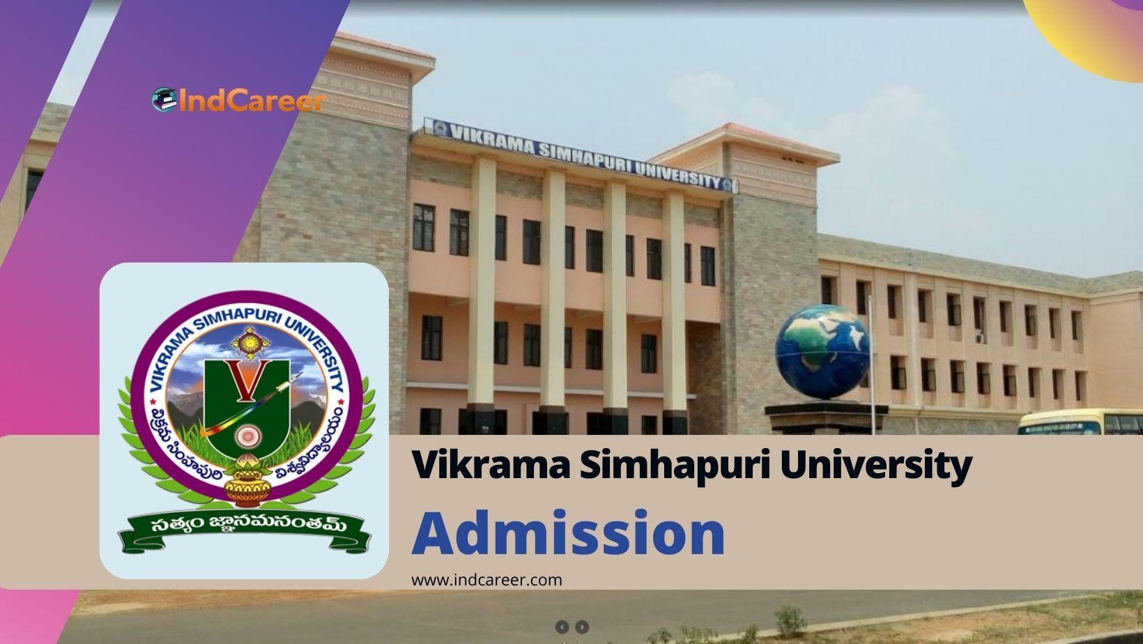 Vikrama Simhapuri University Admission Details: Eligibility, Dates, Application, Fees