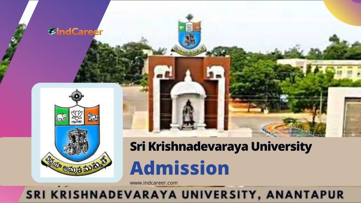 Sri Krishnadevaraya University Admission Details: Eligibility, Dates, Application, Fees