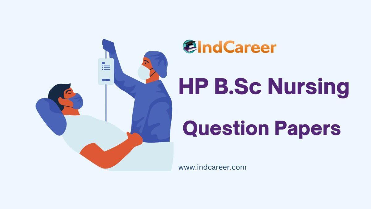 HP B.Sc Nursing Question Papers