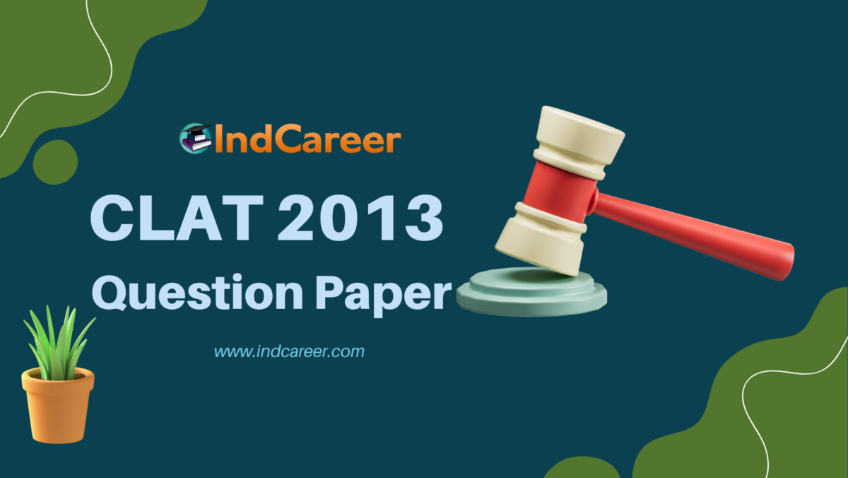 CLAT LLM 2013 Question Paper