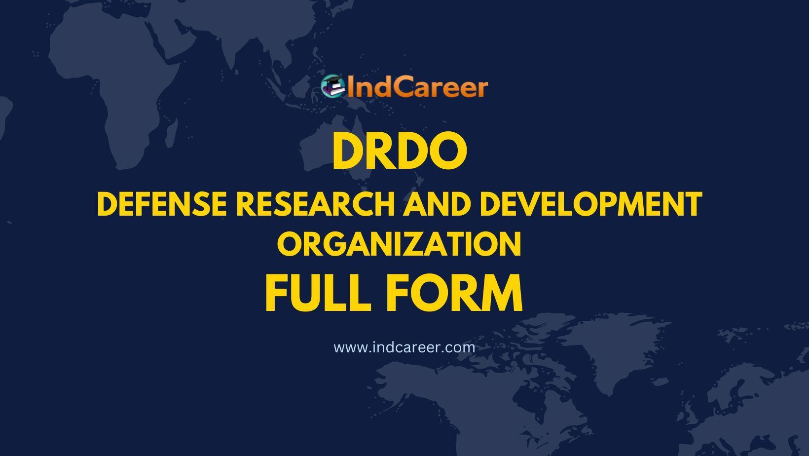 DRDO Full Form - What is the full form of DRDO?