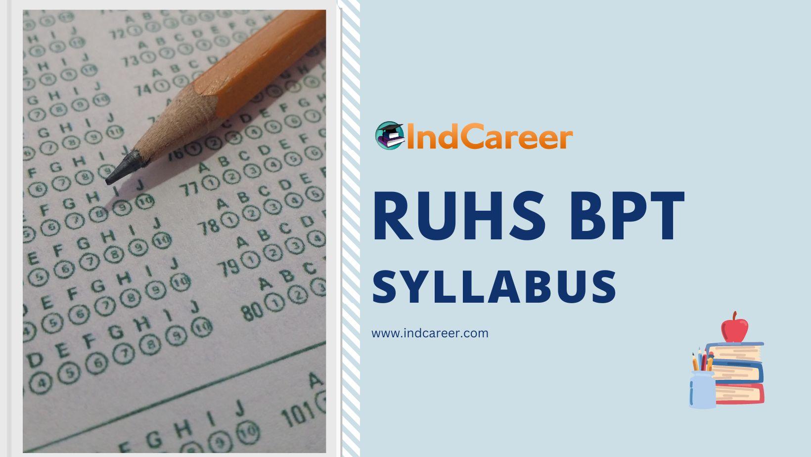 RUHS BPT Syllabus