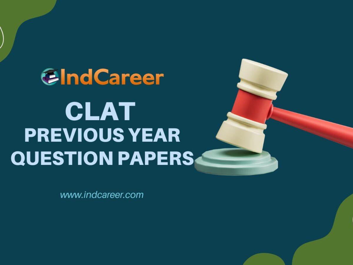 CLAT Previous Year Question Papers