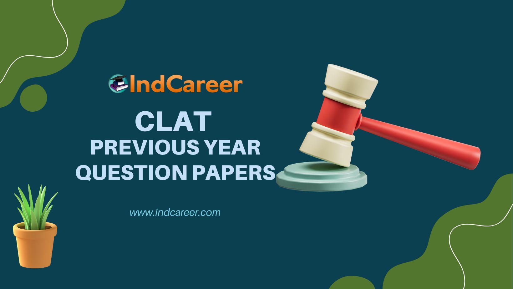 CLAT Previous Year Question Papers