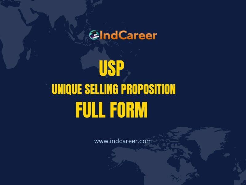 USP Full Form: What is the full form of USP?