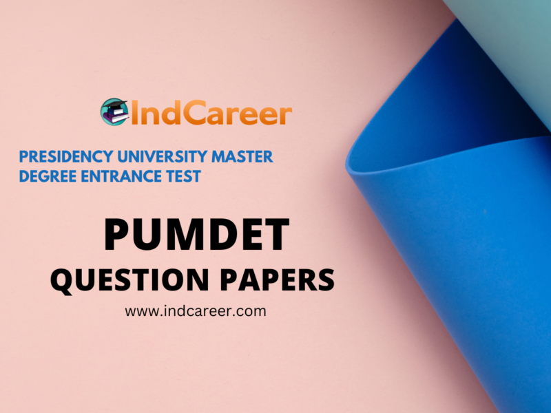 PUMDET Question Papers