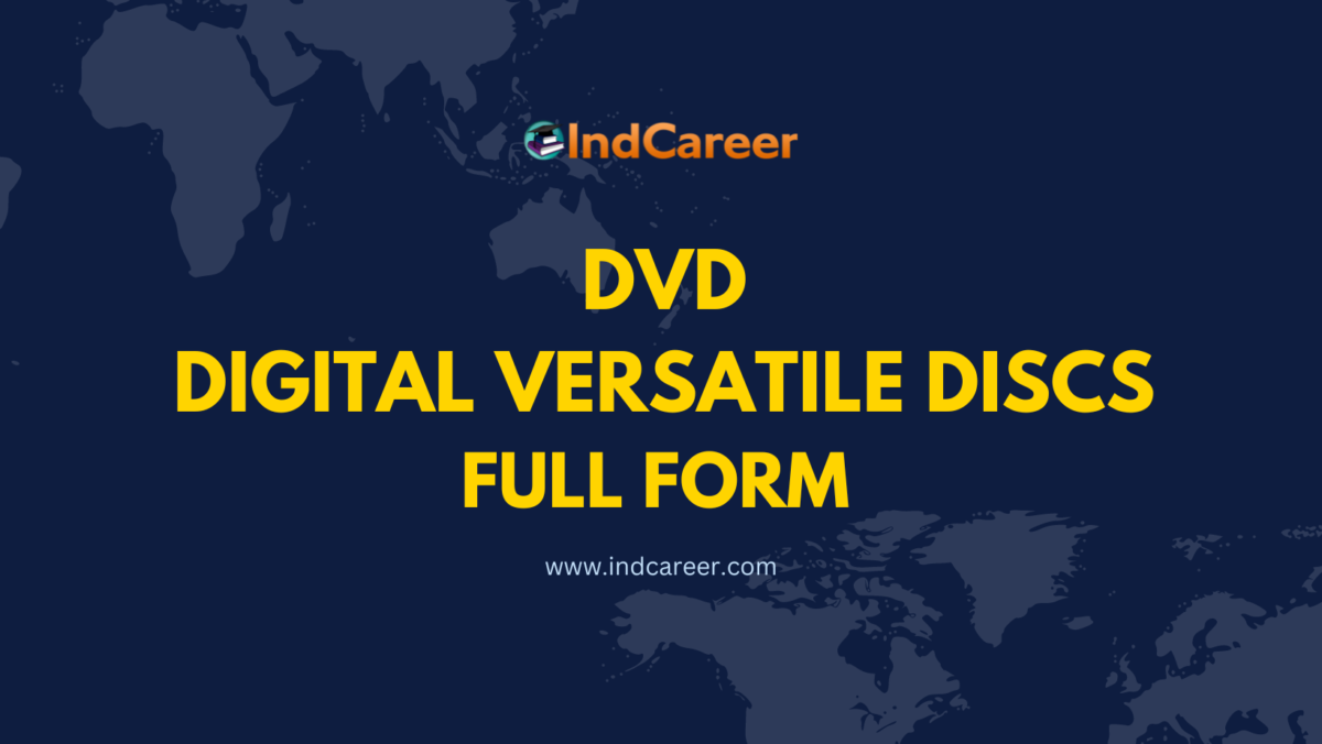 DVD Full Form - What is full form of DVD?