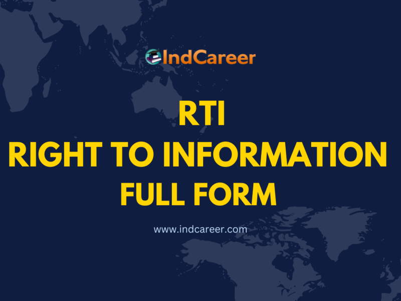RTI Full Form- What is RTI full form?