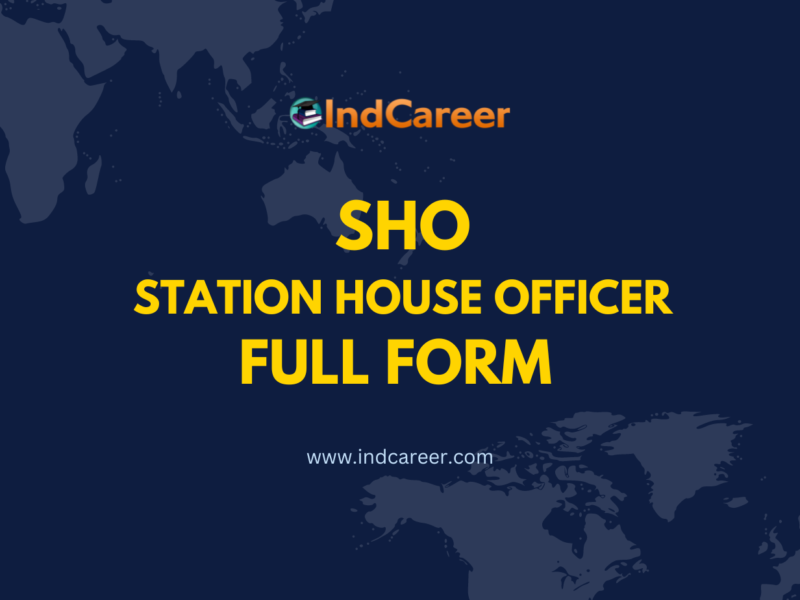 SHO Full form - What is full form of SHO?