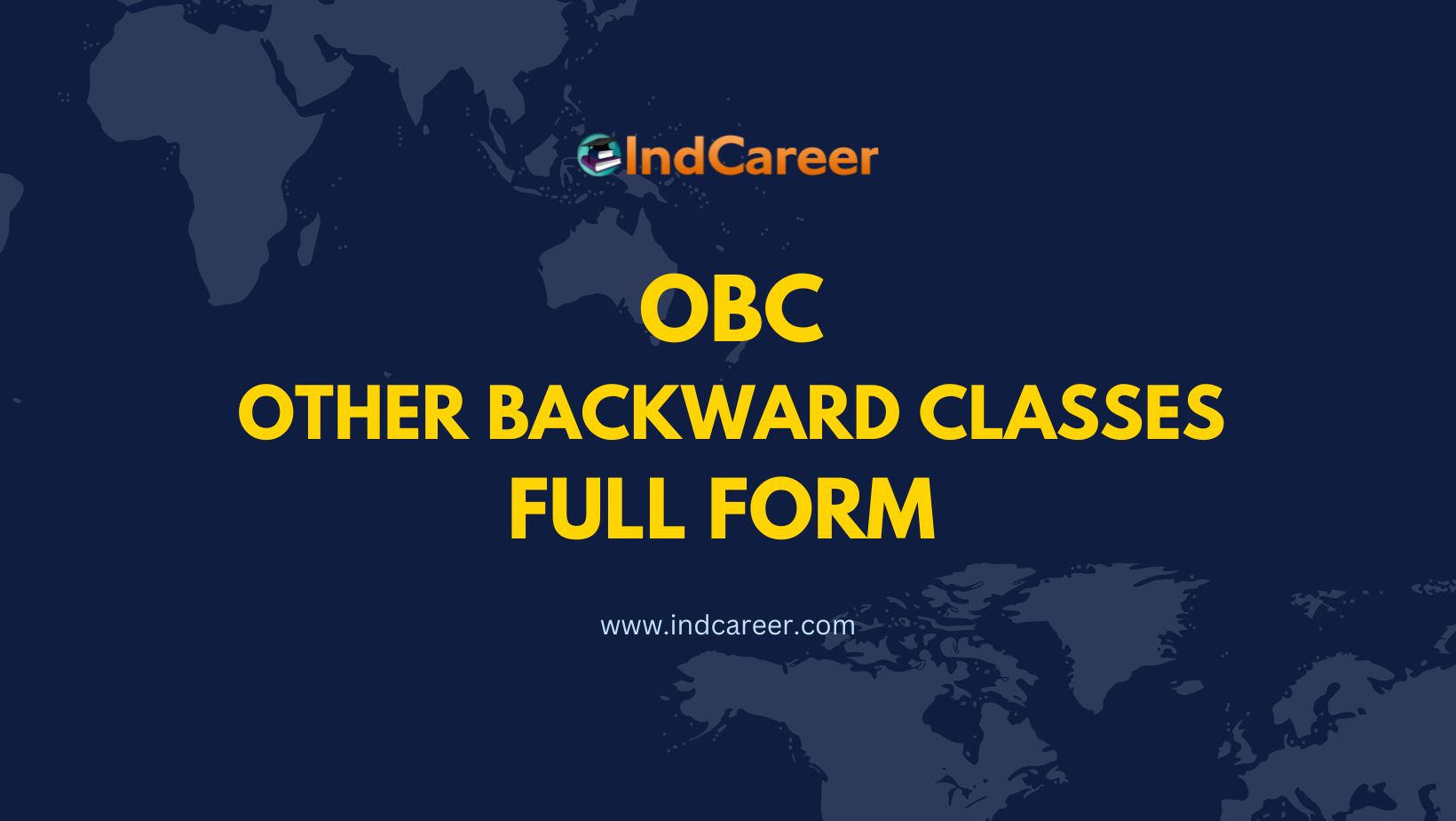 OBC Full Form - What is the full form of OBC?
