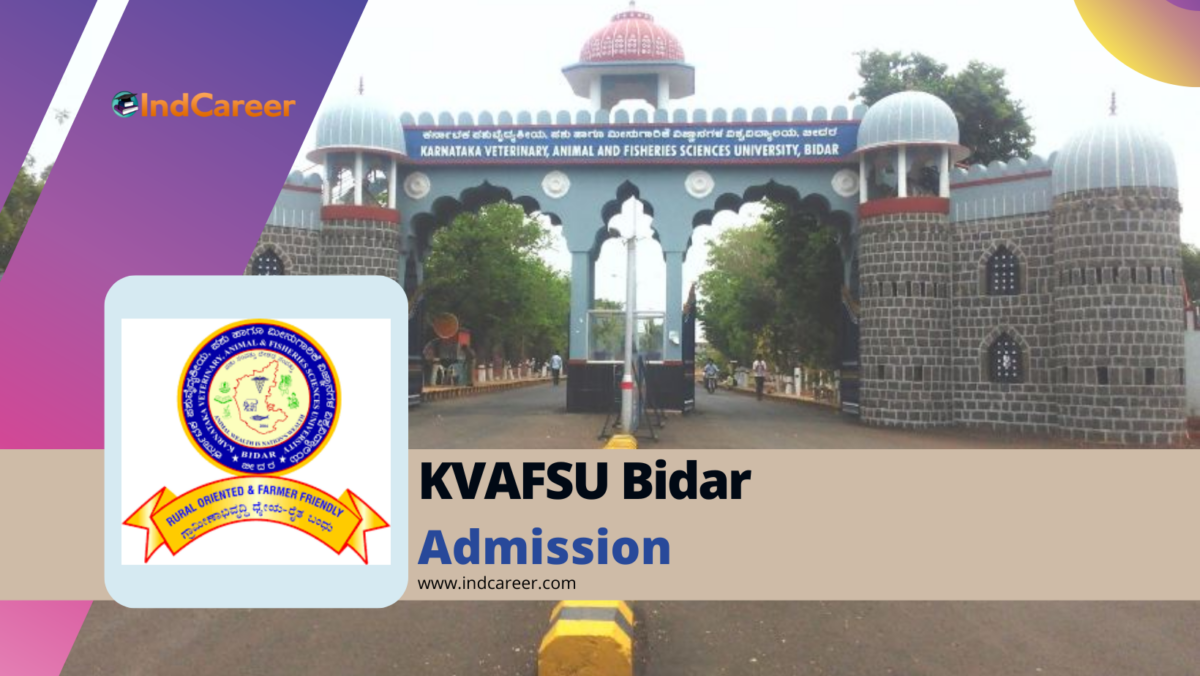 Karnataka Veterinary, Animal and Fisheries Sciences University (KVAFSU Bidar) Admission