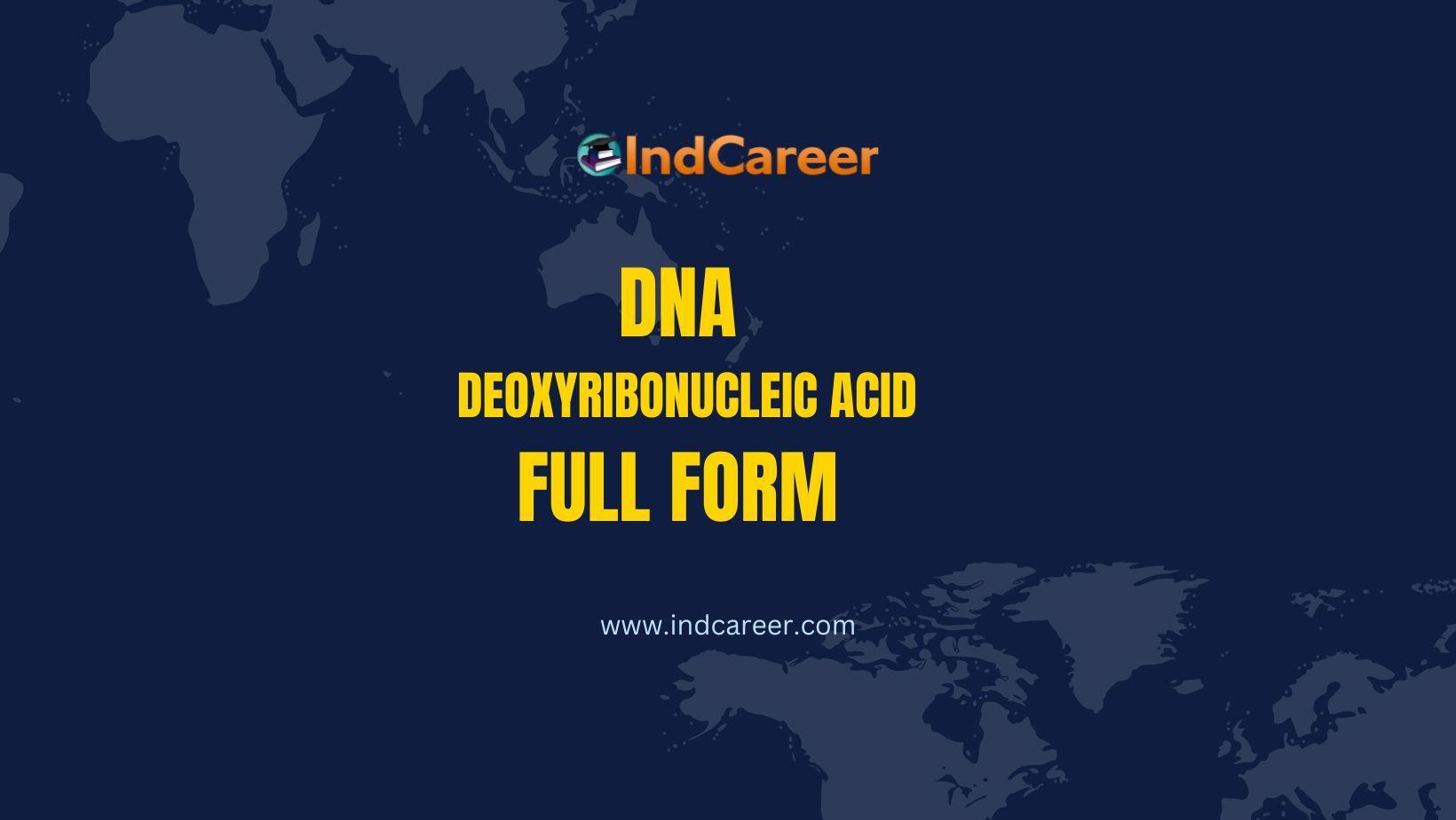 DNA Full Form – What is the Full Form of DNA?