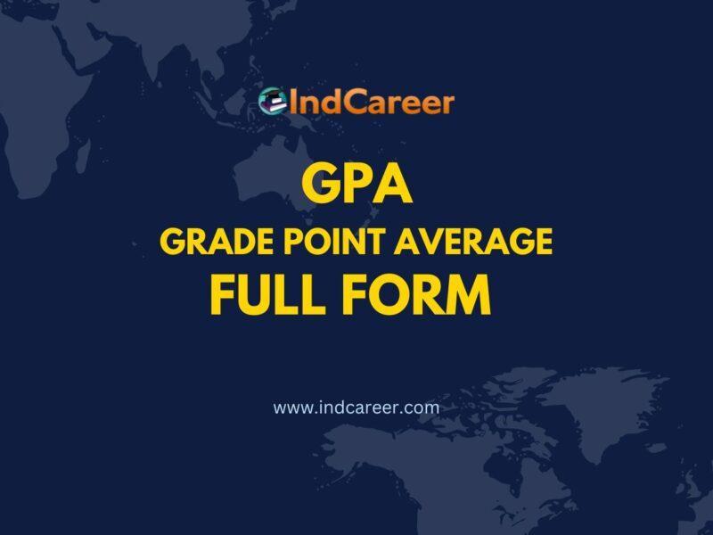 GPA Full Form - What is the full form of GPA?