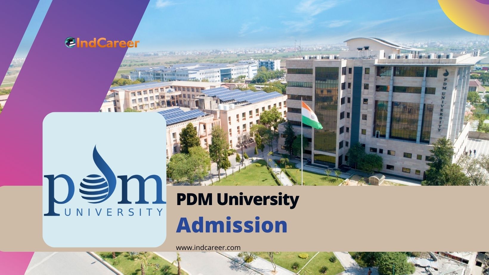 PDM University Admission Details: Eligibility, Dates, Application, Fees