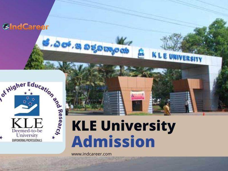 KLE University Admission Details: Eligibility, Dates, Application, Fees