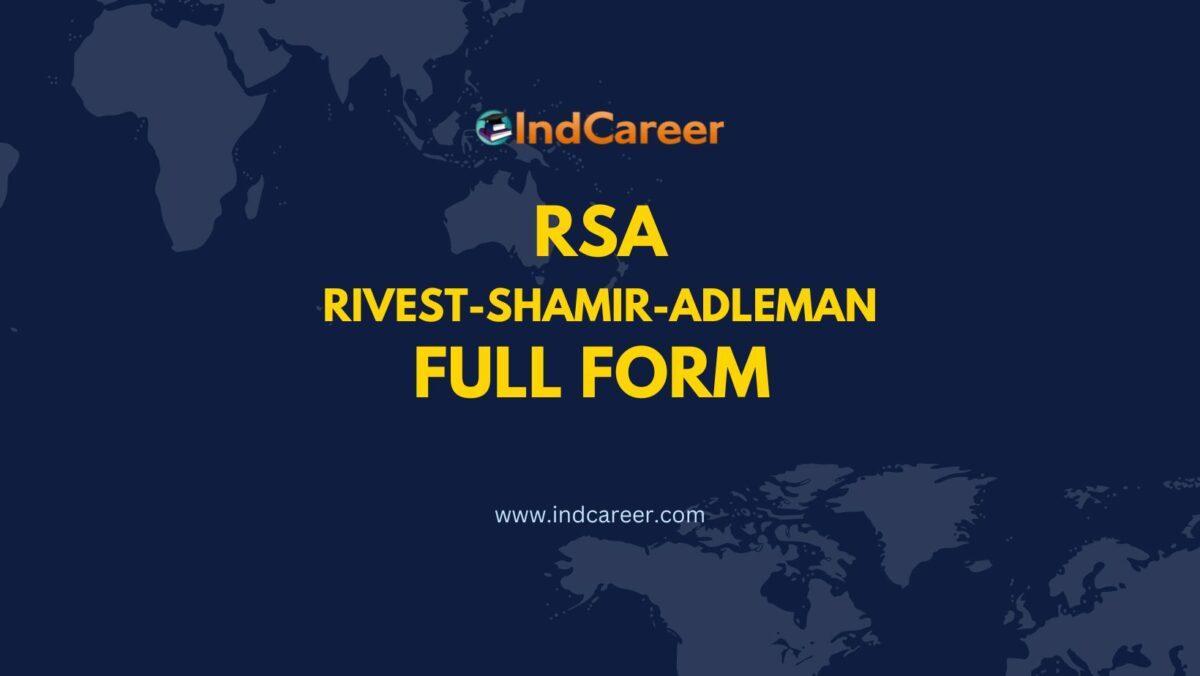 RSA Full Form - What is the Full Form of RSA?