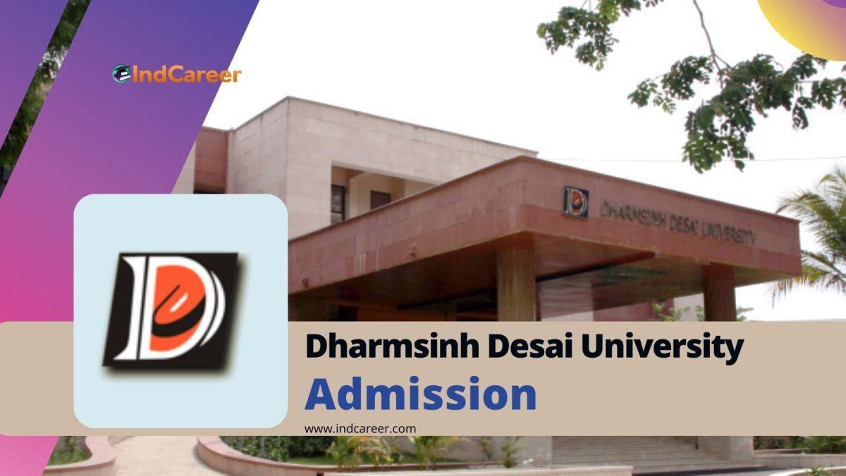 Dharamsinh Desai University (DDU) Admission Details: Eligibility, Dates, Application, Fees