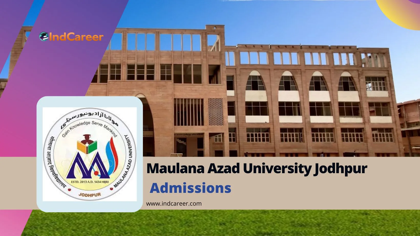 Maulana Azad University Jodhpur: Courses, Admission Process, Eligibility