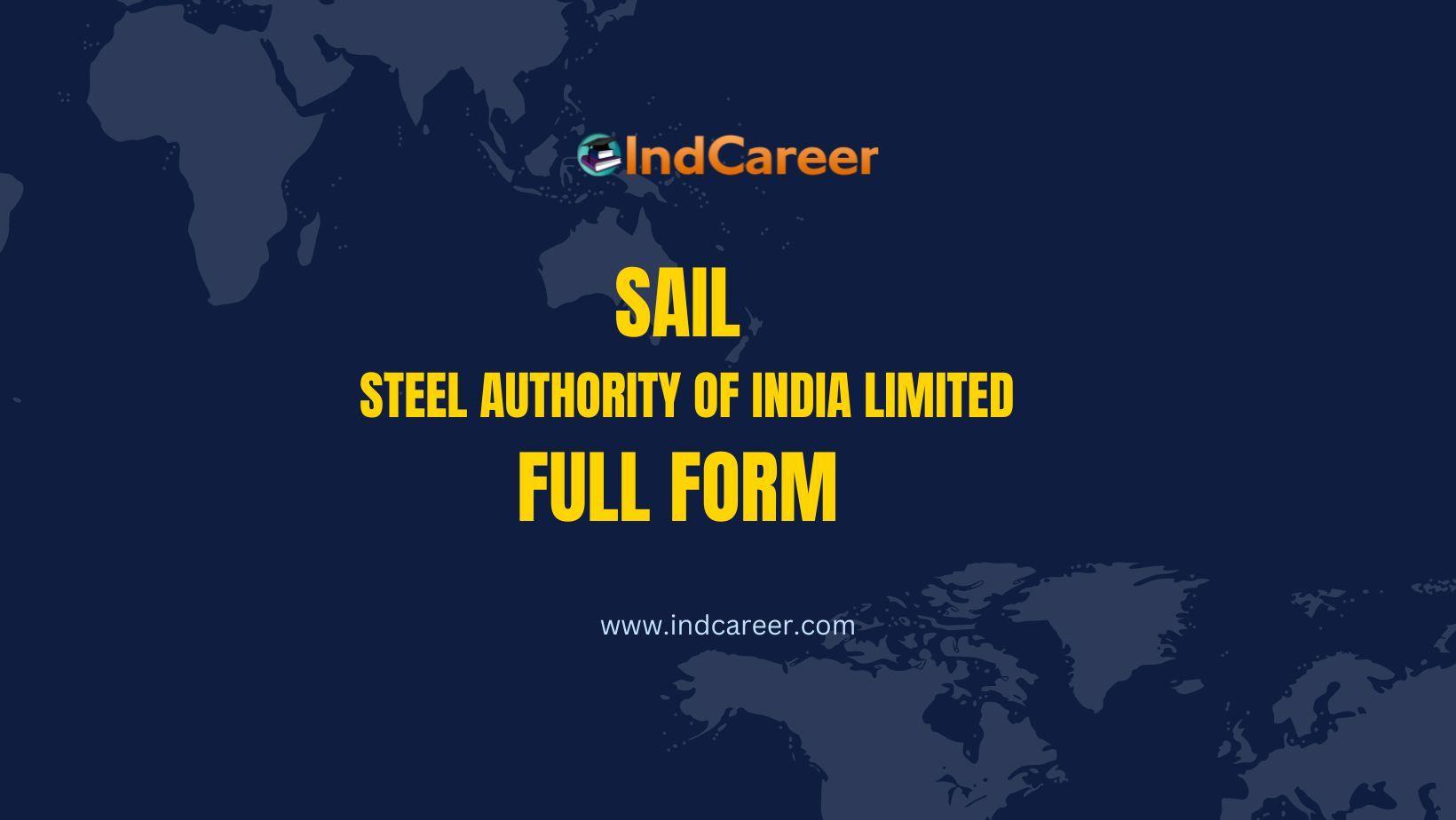 SAIL Full-form - What is the Full Form of SAIL?