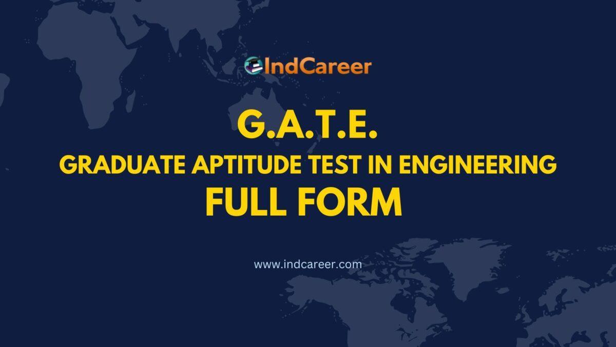 GATE Full Form - What is the Full Form of GATE?