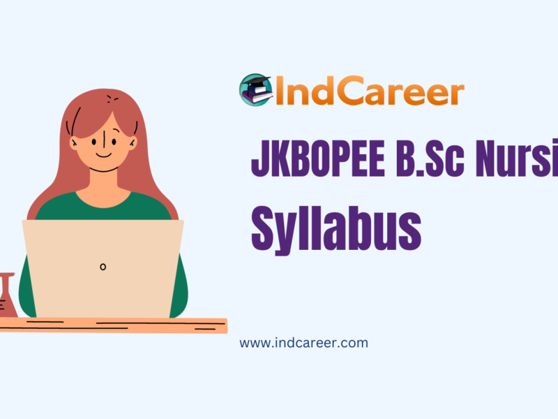 JKBOPEE B.Sc Nursing Syllabus