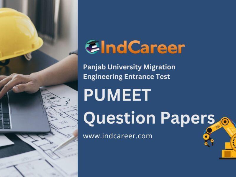 PUMEET Previous Year Question Papers - Download PDFs
