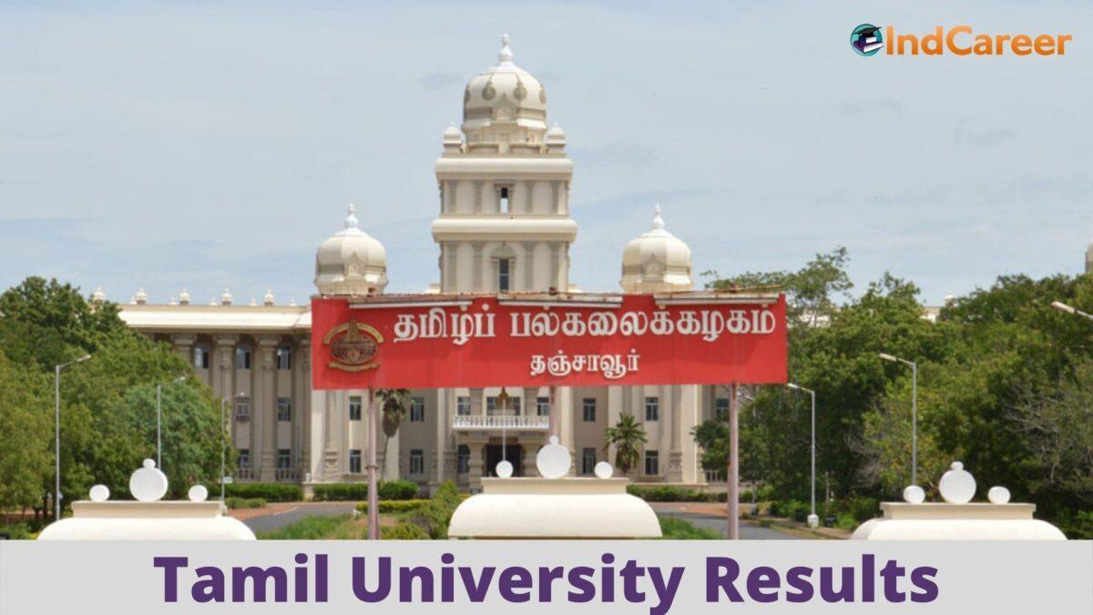 Tamil University Results @ Tamiluniversity.Ac.In: Check UG, PG Results Here