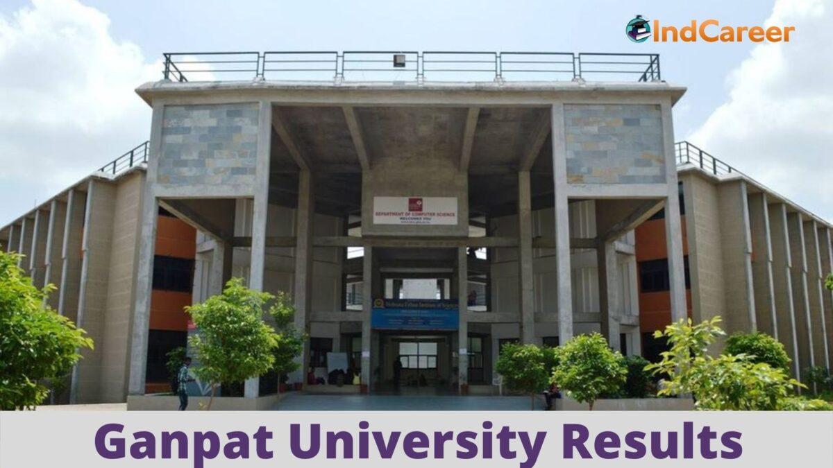 Ganpat University Results @ Ganpatuniversity.Ac.In: Check UG, PG Results Here