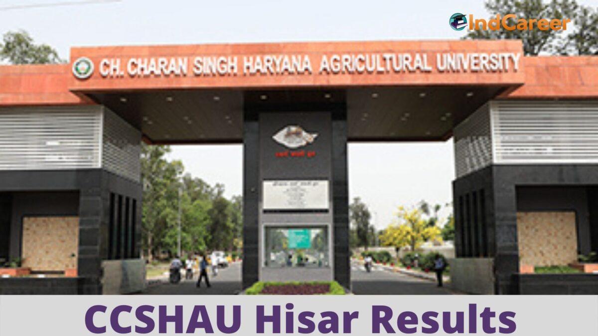 CCSHAU Hisar Results @ Hau.Ac.In: Check UG, PG Results Here