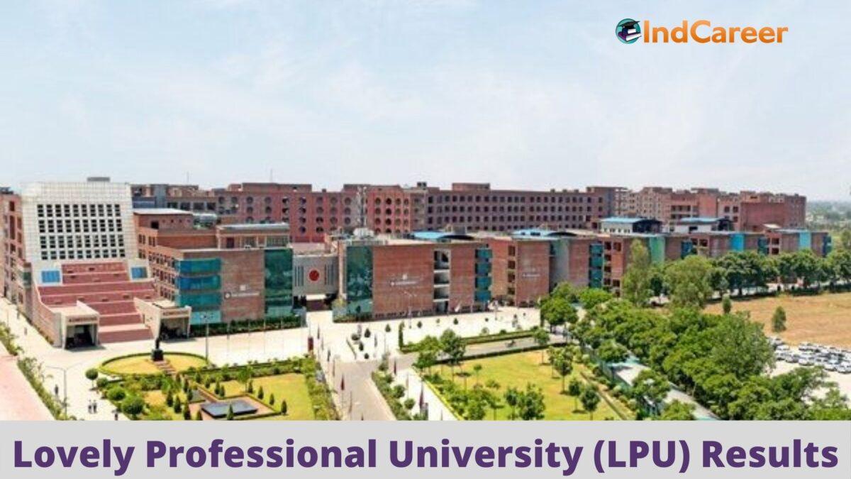 LPU Jalandhar Results @ Lpu.In: Check UG, PG Results Here