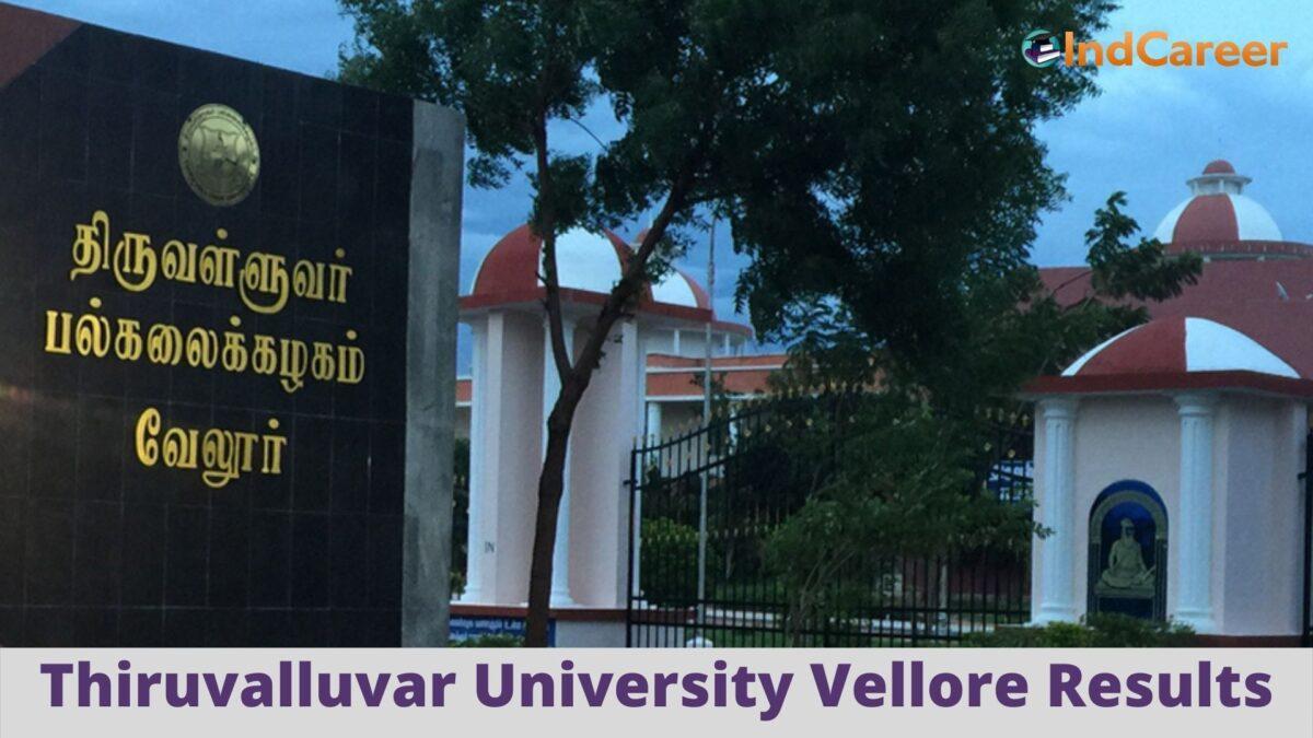 Thiruvalluvar University Vellore Results @ Tvu.Edu.In: Check UG, PG Results Here
