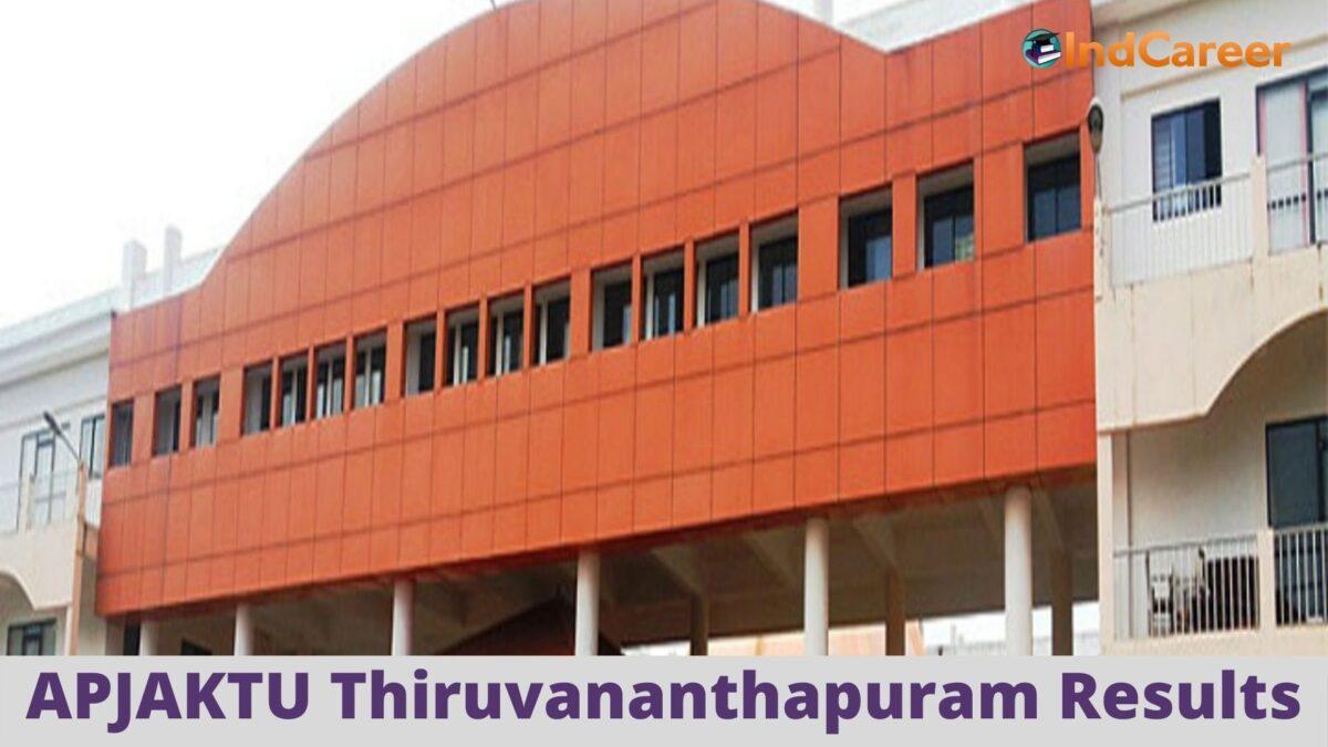APJAKTU Thiruvananthapuram Results @ Ssvv.Ac.In: Check UG, PG Results Here