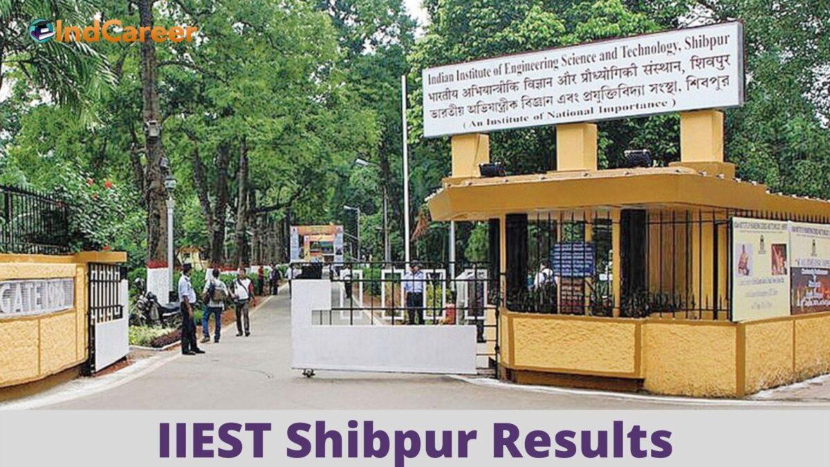 IIEST Shibpur Results @ Iiests.Ac.In: Check UG, PG Results Here