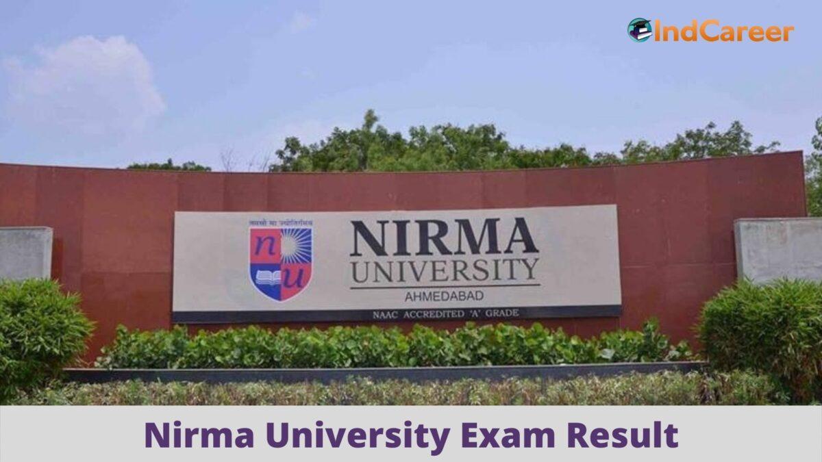 Nirma University Results @ Nirmauni.Ac.In: Check UG, PG Results Here