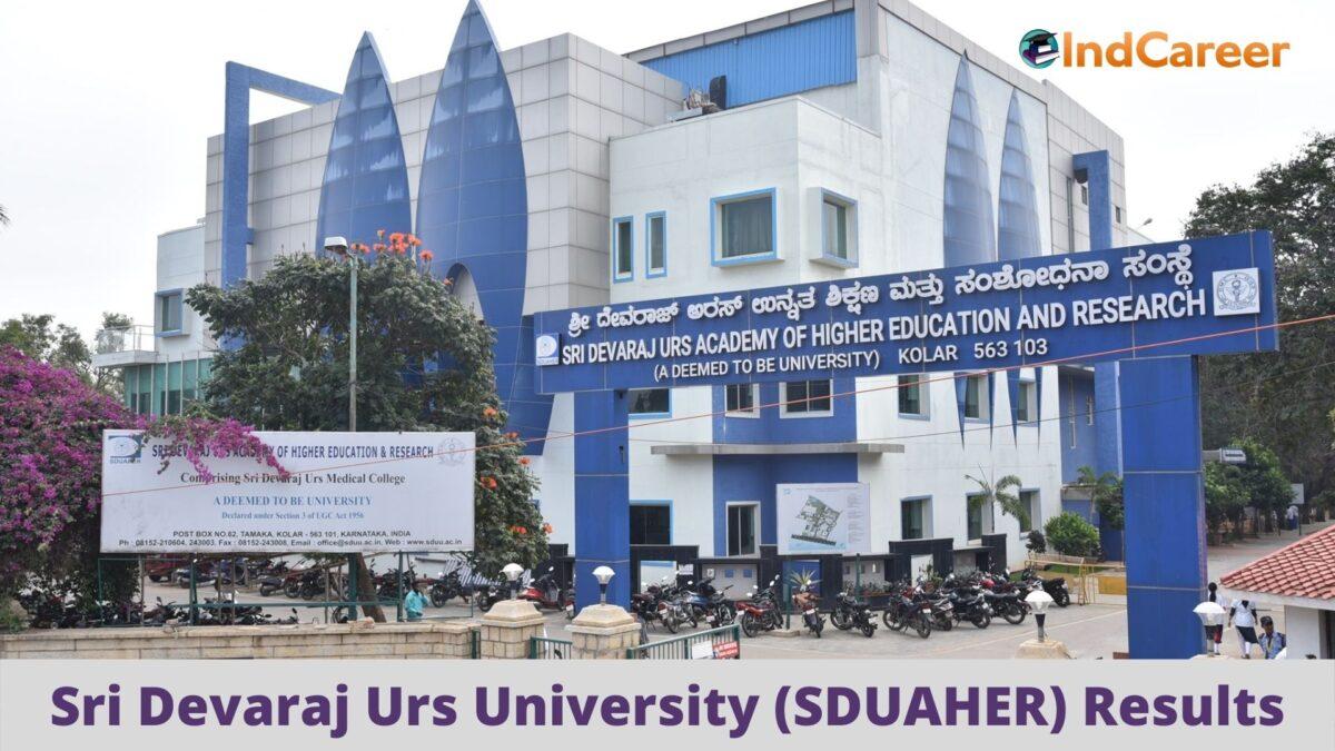 Sri Devaraj Urs University (SDUAHER) Results @ Sduu.Ac.In: Check UG, PG Results Here