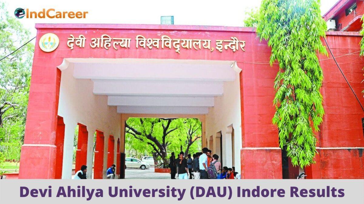 DAVV Indore Results @ Dauniv.Ac.In: Check UG, PG Results Here