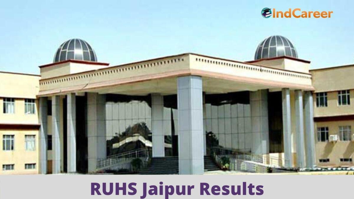 RUHS Jaipur Results @ Ruhsraj.Org: Check UG, PG Results Here