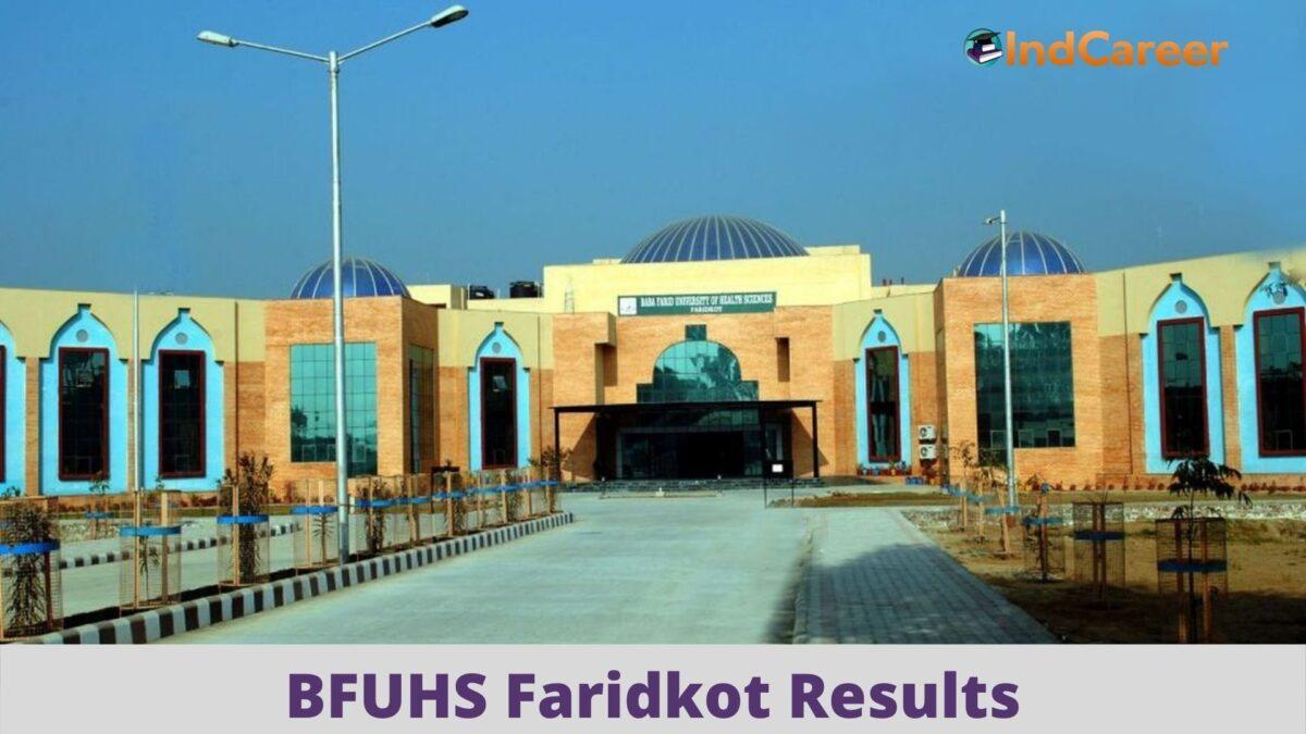 BFUHS Faridkot Results @ Bfuhs.Ac.In: Check UG, PG Results Here