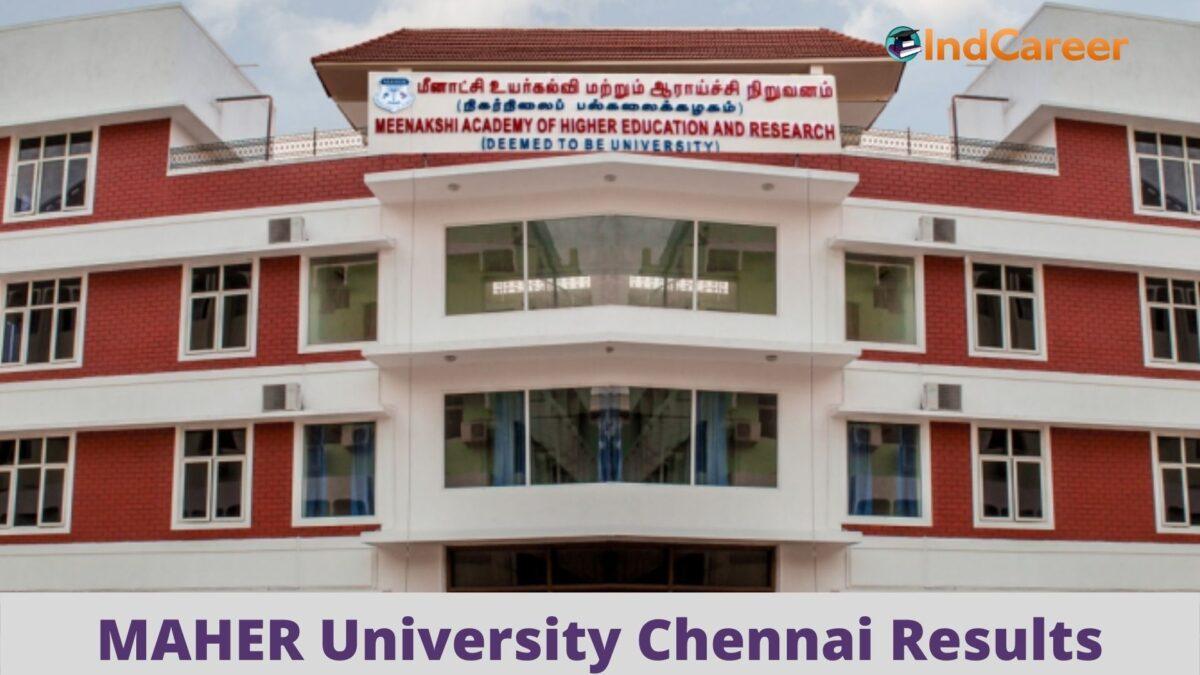 Meenakshi University Results @ Maher.Ac.In: Check UG, PG Results Here